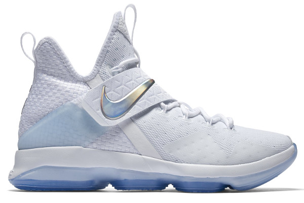 Name:NIKE LEBRON XIV Color:White/Multi-Color-Ice Blue Style:860631-900.  Release Date:03/24/2017. Price:$175. Exclusive:GR [Detailed Photos]