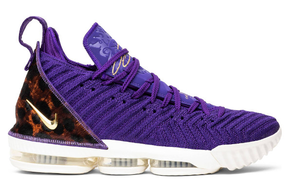 lebron purple and gold shoes