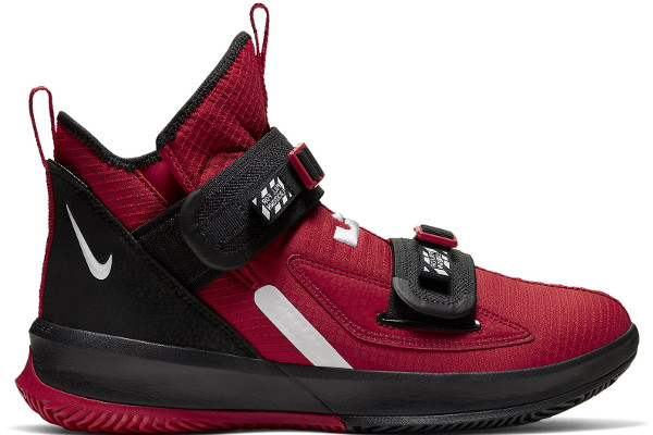 lebron red and black shoes