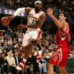 2007-08 NBA Season: CLE vs HOU, at IND, vs WAS, MEM.