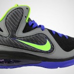 Nike LeBron 9 GS (Kids) – Grey/Purple/Volt/Black
