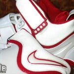 Zoom LeBron IV White/Varsity Red Look See Sample From Pou Chen