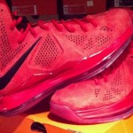Another Look at Nike LeBron X NSW “Red Suede” PE
