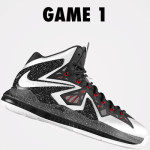 DIY: Nike LeBron X PS Elite iD White & Black (Game 1)