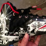First Look at Nike LeBron XI Black / White / Red “Graffiti” 
