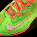 Nike Lebron XI Low GS in Bright Volt and Really Bright Orange 