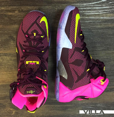 pink and purple lebrons