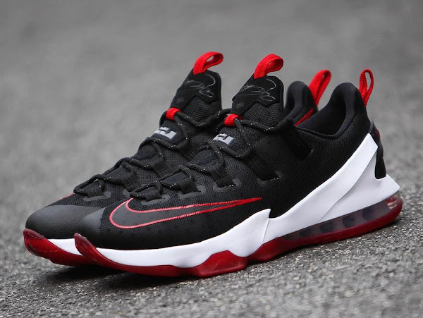 red and black lebrons