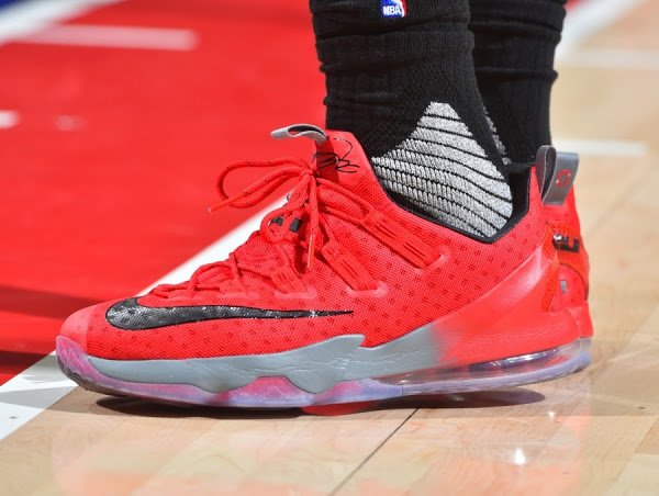 Lebron 13 low hot sale on feet